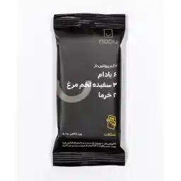 پروتئین بار (بادام، سفیده تخم مرغ و خرما) نوبو 50 گرم
