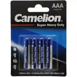 باتری نیم قلمی کملیون مدل Super Heavy Duty بسته 4 عددی