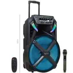 اسپیکر چمدانی بلوتوثی رم و فلش خور TSCO TS 1890 + میکروفون و ریموت کنترل