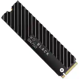 حافظه اس اس دی وسترن دیجیتال مدل WDS100T3X0C Black SN750 با ظرفیت 1 ترابایت