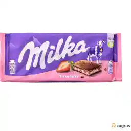 شکلات تختهای با ماست و توت فرنگی میلکا (Milka)