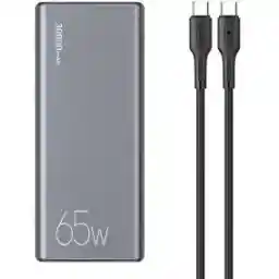 پاور بانک فست شارژ 30000 میلی آمپر یوسمز مدلUS-CD165 PB59 Dual QC3.0+PD 65W بهمراه کابل دو سر تایپ سی