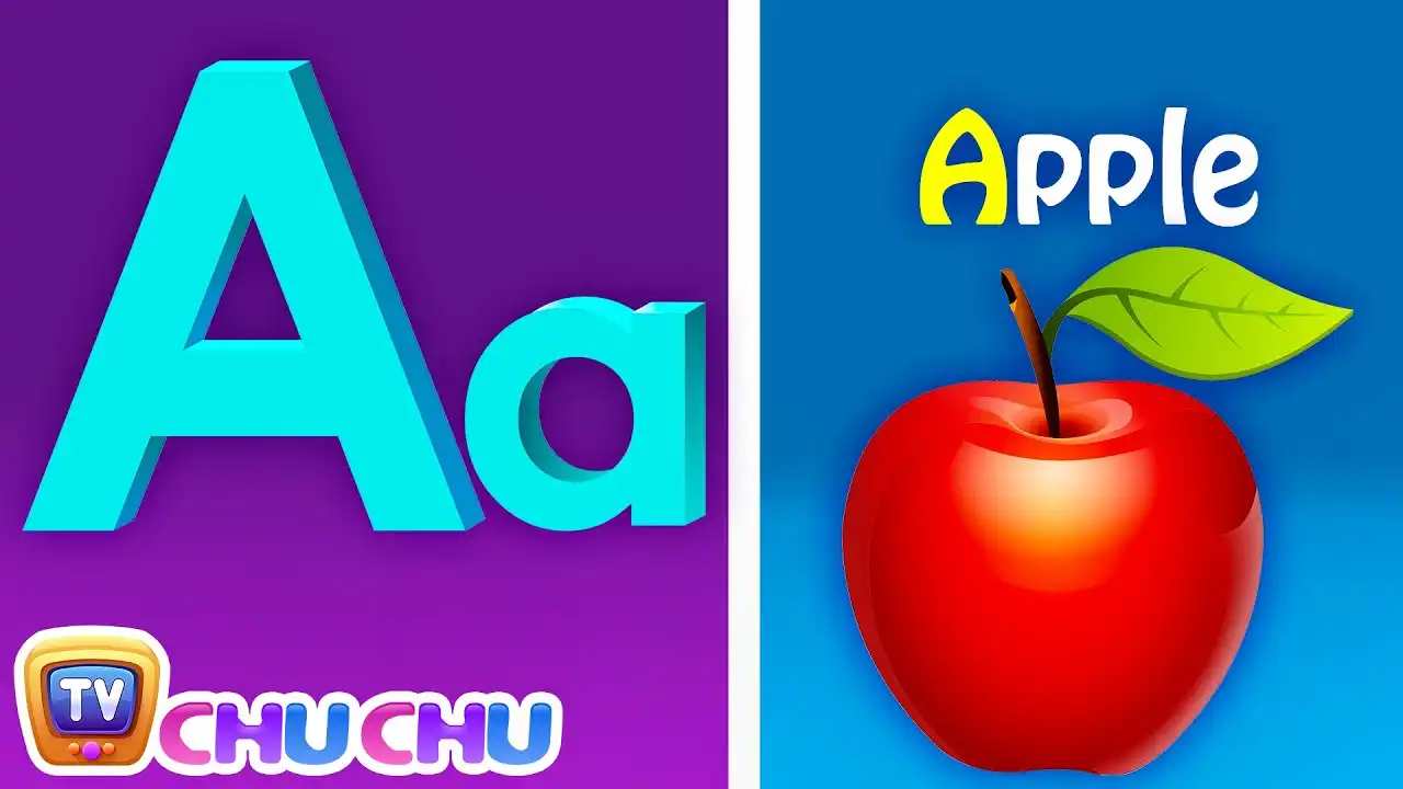 آهنگ فونیکس با دو کلمه - A For Apple - ABC Alphabet Songs with Sounds for Children