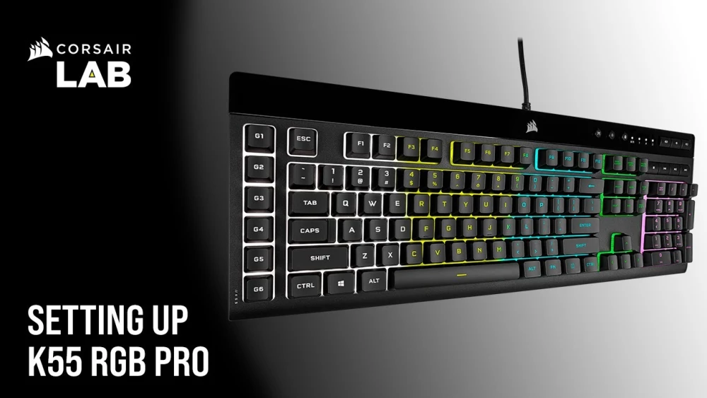 How To Control Onboard Lighting and Manage Macros on the CORSAIR K55 RGB PRO Gaming Keyboard